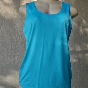 Chico's Women's Bright Turquoise Tank Top